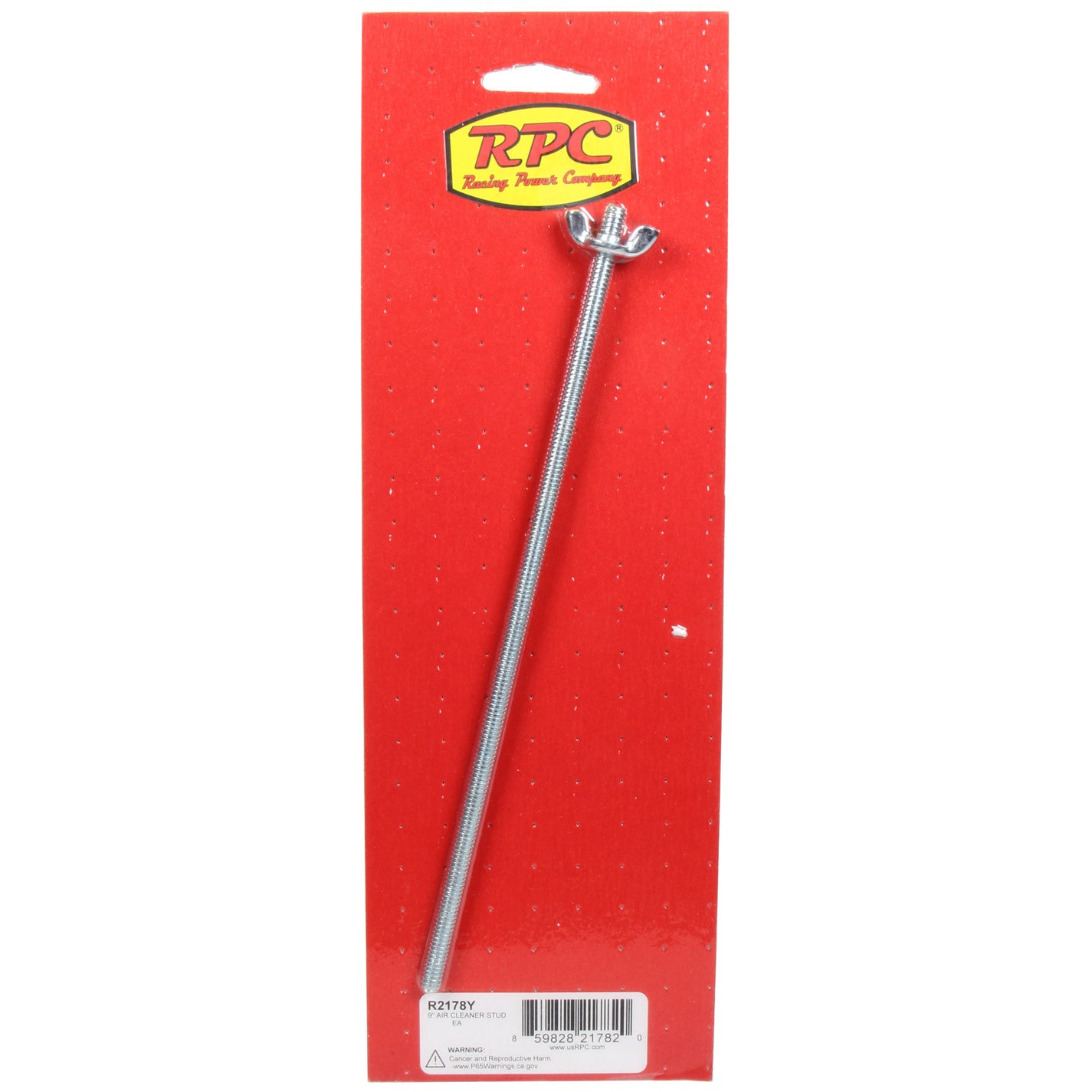 Racing Power 9" Air Cleaner Stud 1/4 -20