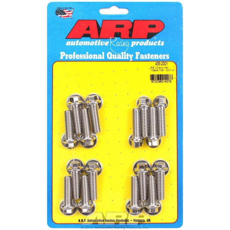 ARP BB Chevy Stainless Steel Intake Bolt Kit - 6 Point