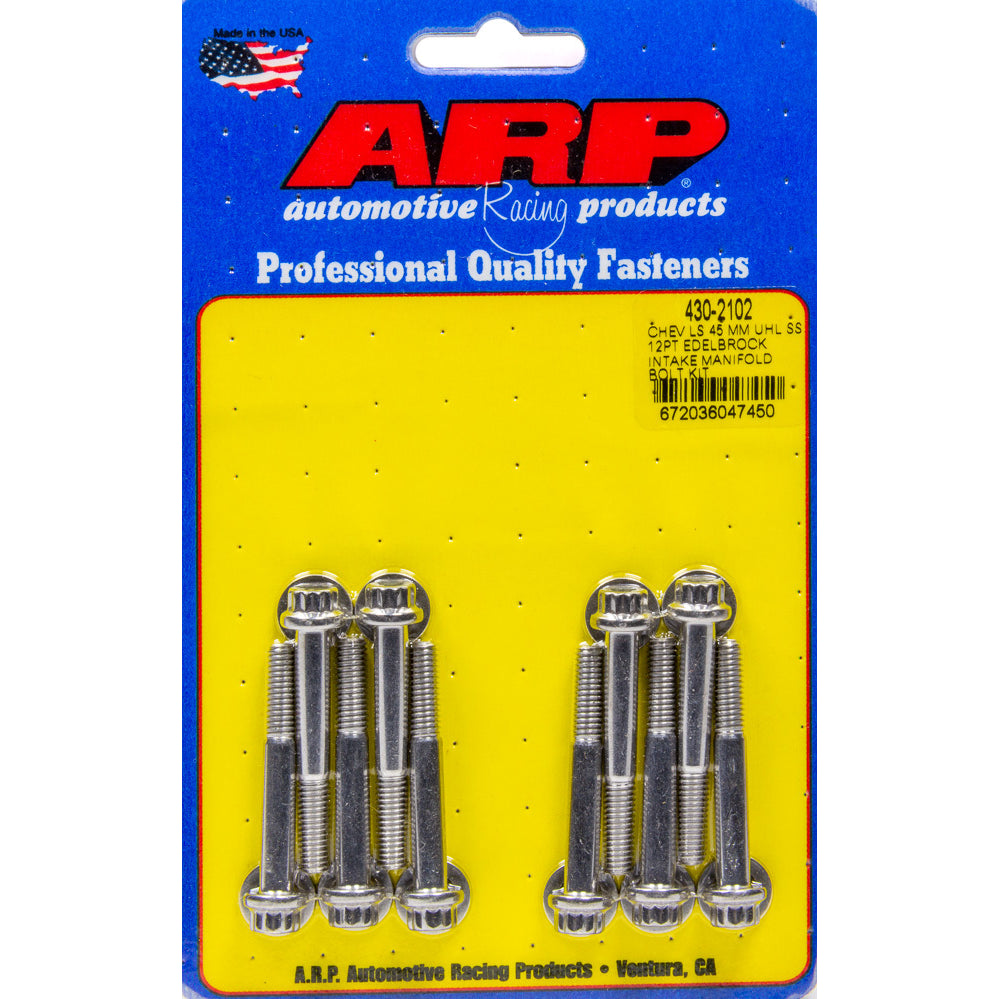 ARP Intake Manifold Bolt Kit - 12 Point Head - Polished - GM LS-Series 430-2102