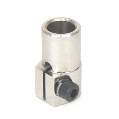 Unisteer Performance 9/16-26" Spline to 3/4" Smooth Steering Shaft Coupler Steel Polished Universal