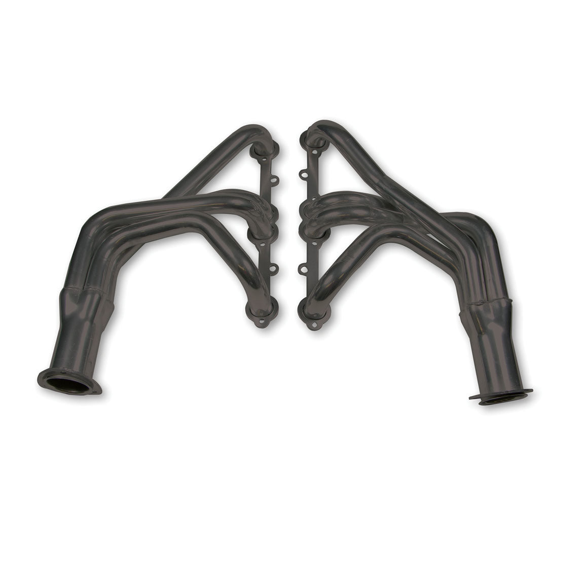 Flowtech Long Tube Headers - 1963-1982 Corvette 283/400 - 1.625" - 3" Collector - Black Paint