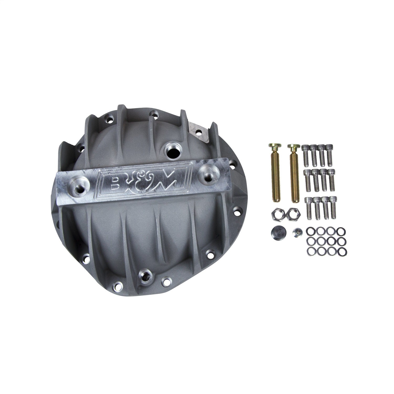 B&M Support Differential Cover Hardware Included Aluminum Natural - GM Truck 12 Bolt