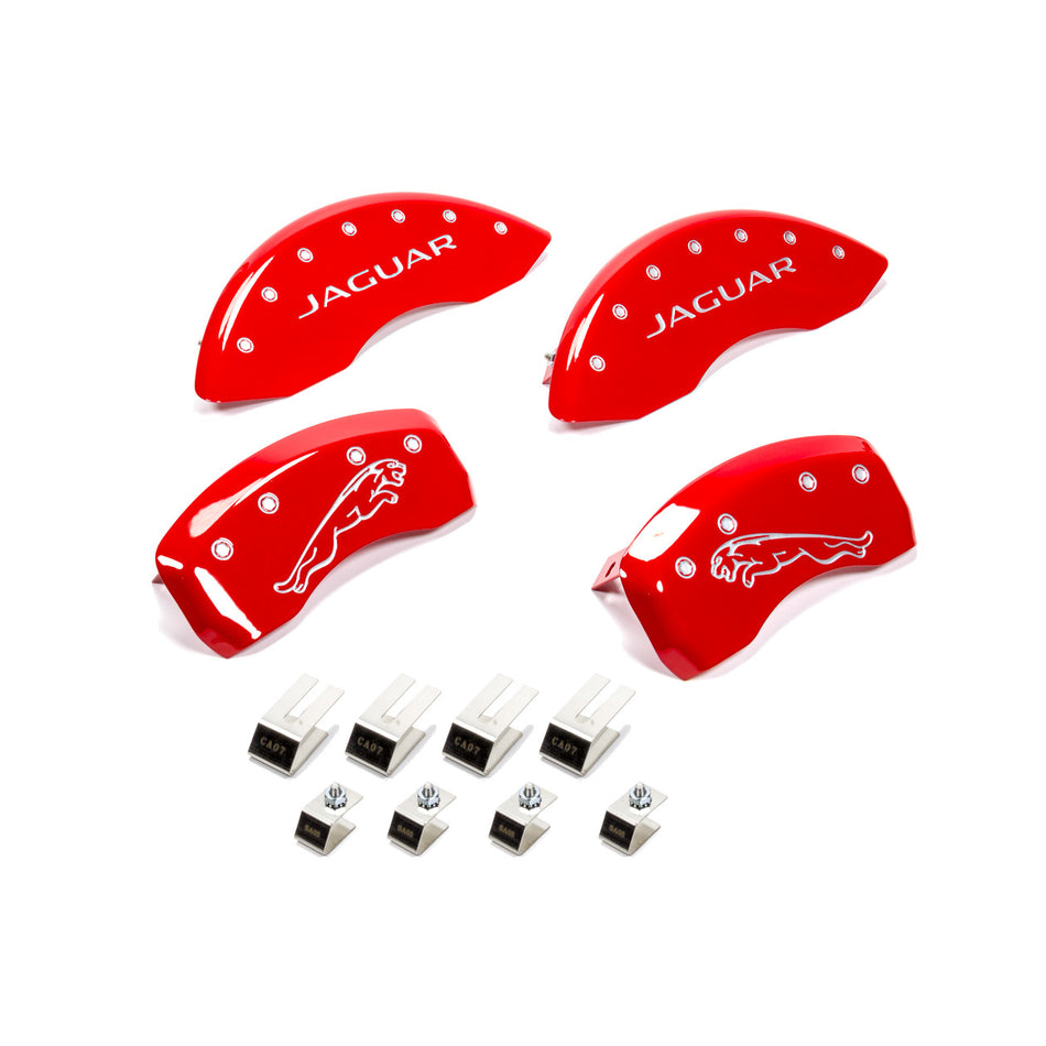 MGP Caliper Covers 10- Jaguar Caliper Covers Red