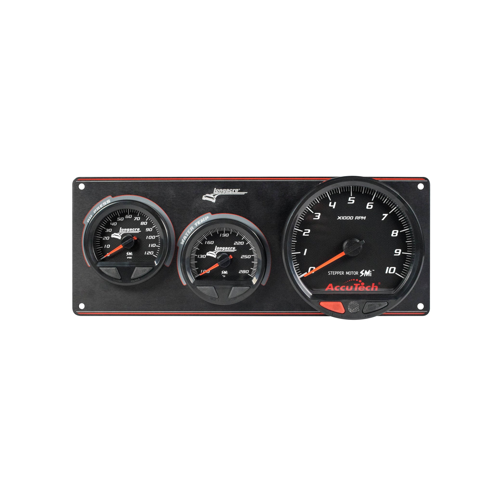Longacre AccuTech Waterproof SMI 2 Gauge Panel w/Tach OP/WT