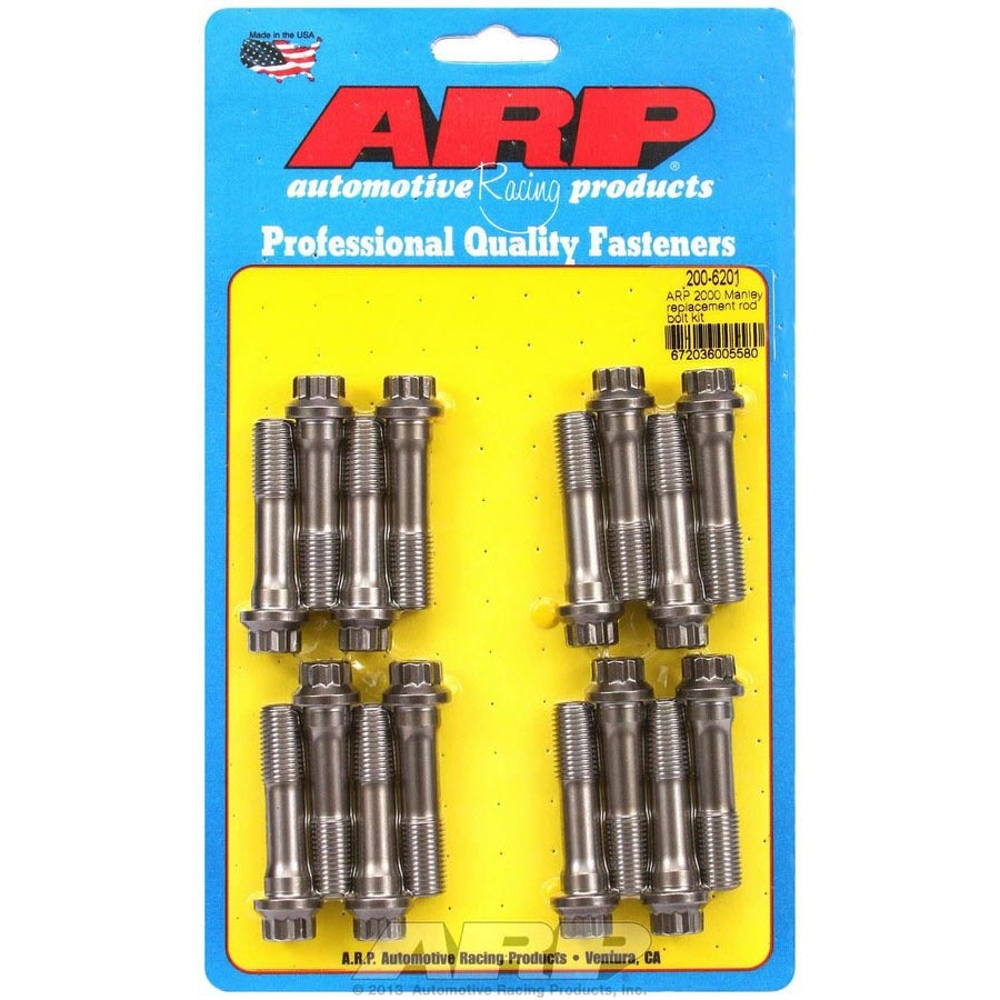 ARP Pro Series Connecting Rod Bolt Kit - 7/16 in Bolt - 1.85 in Long - ARP2000 - Manley - Set of 16