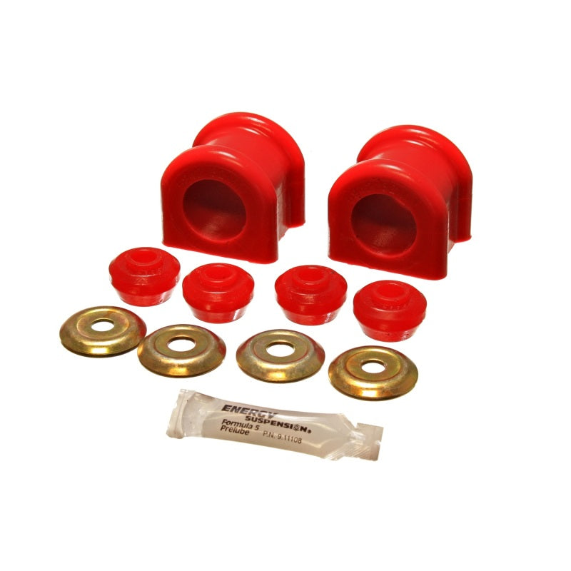 Energy Suspension Hyper-Flex Sway Bar Bushing Front 32 mm Bar Steel/Polyurethane - Zinc Oxide/Red