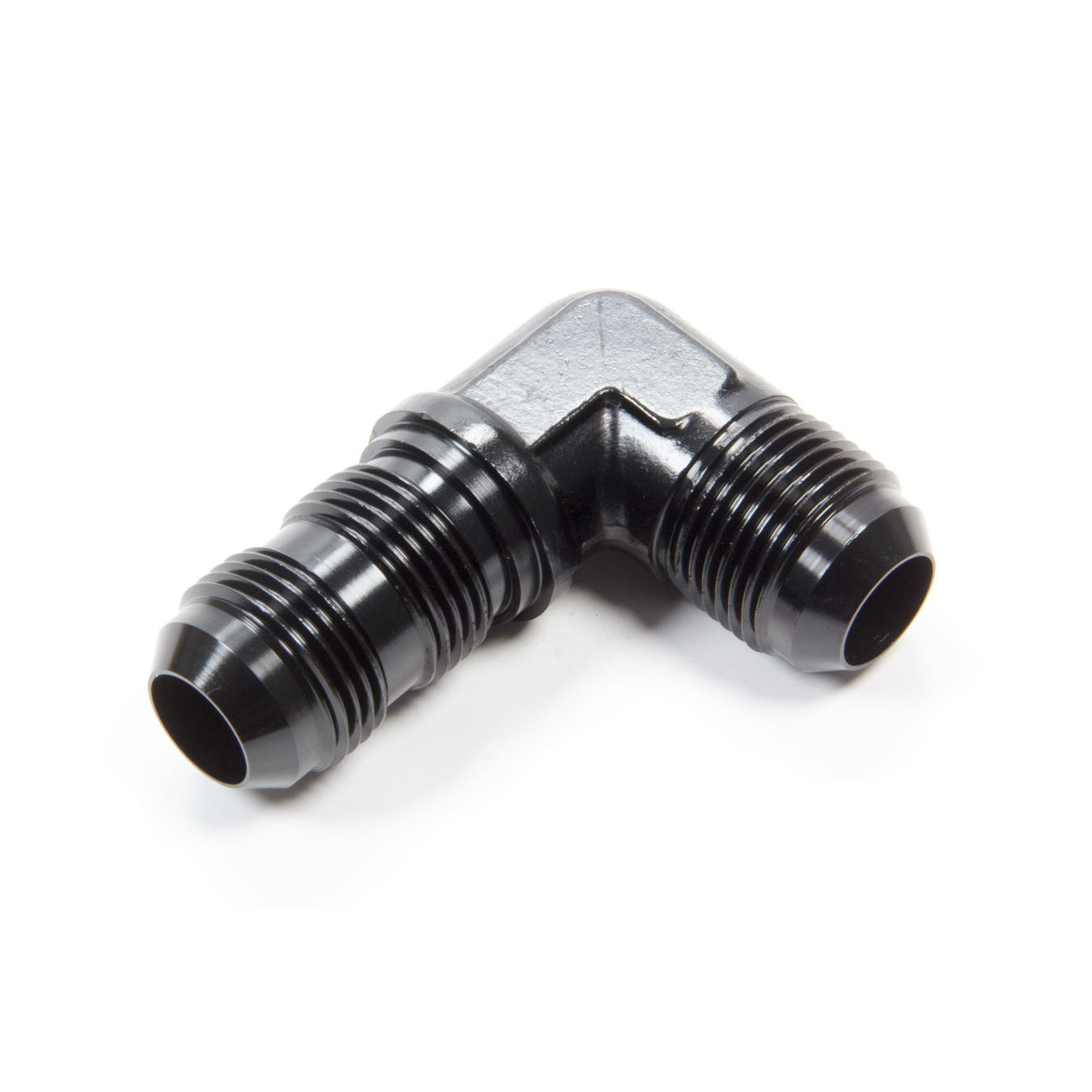 Aeroquip Black Aluminum -12 90° Bulkhead Union Adapter