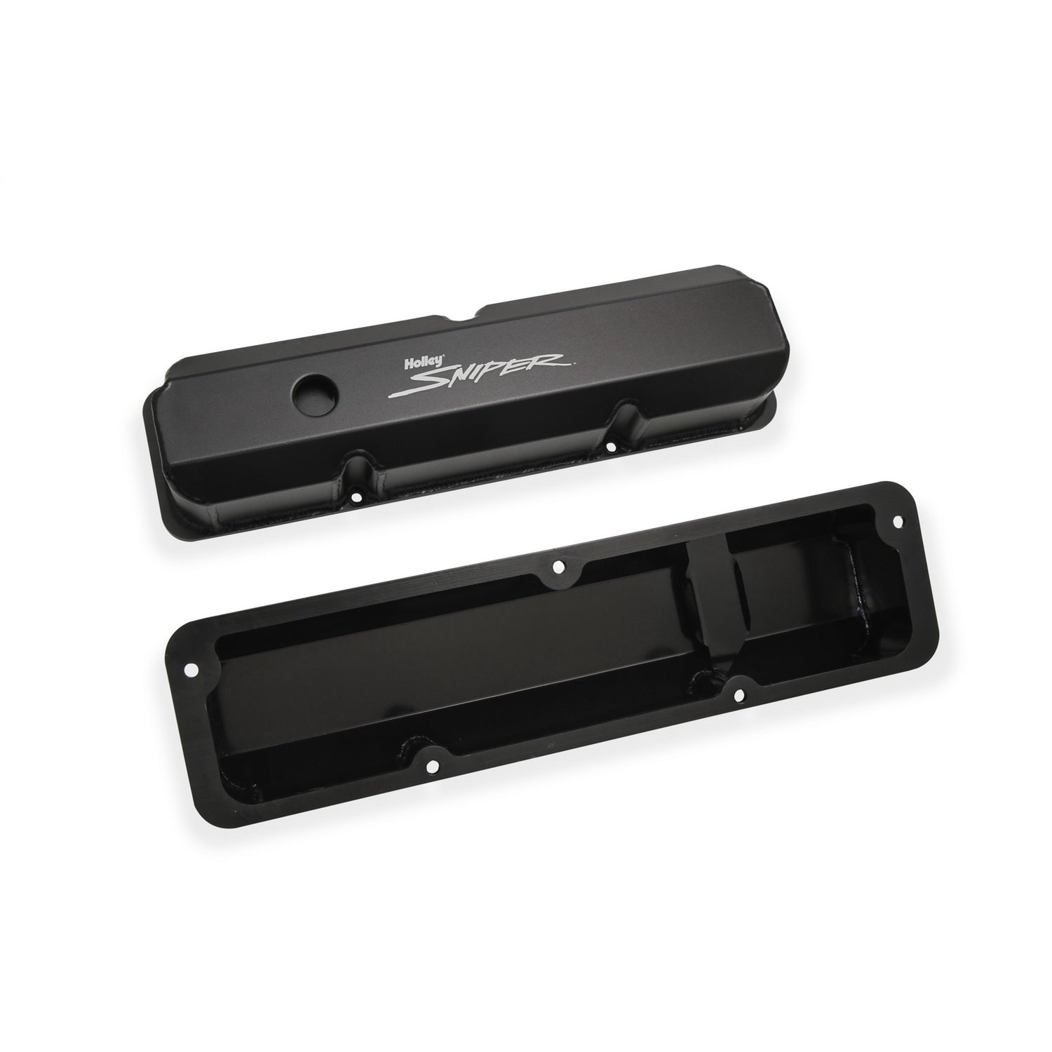 Sniper Fabricated Aluminum Valve Cover - Ford FE - Black Finish