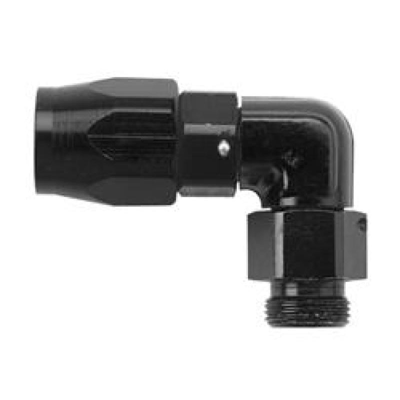 Fragola 3000 Series 90 Degree 8 AN Hose to 3/8 in NPT Male Hose End - Black