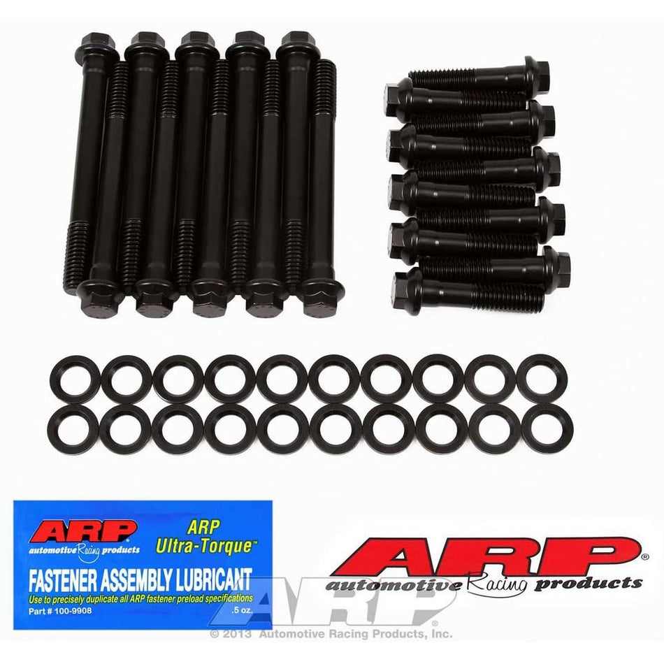 ARP High Performance Series Cylinder Head Bolt Kit - Hex Head - Chromoly - Black Oxide - Edelbrock Magnum - Small Block Mopar