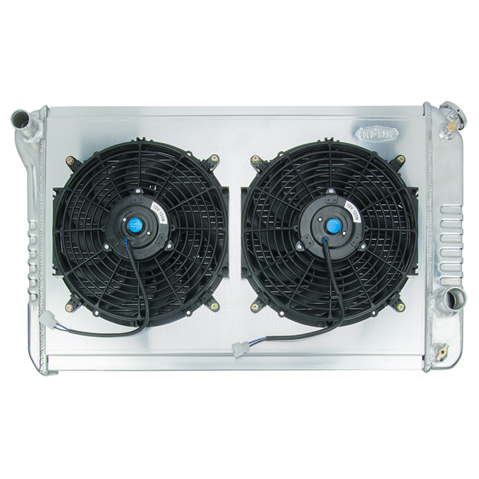 Cold-Case Aluminum Radiator and Fan - 32" W x 18.5" H x 3" D