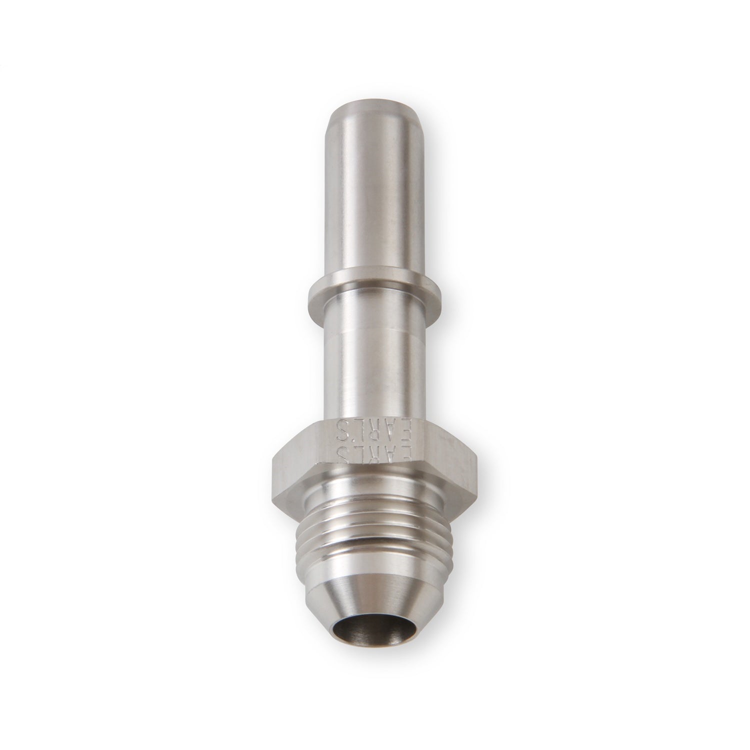 Earl's Fuel Line Adapter Fitting - Straight - 1/2" EFI Male Quick Disconnect to 8 AN Make - Stainless