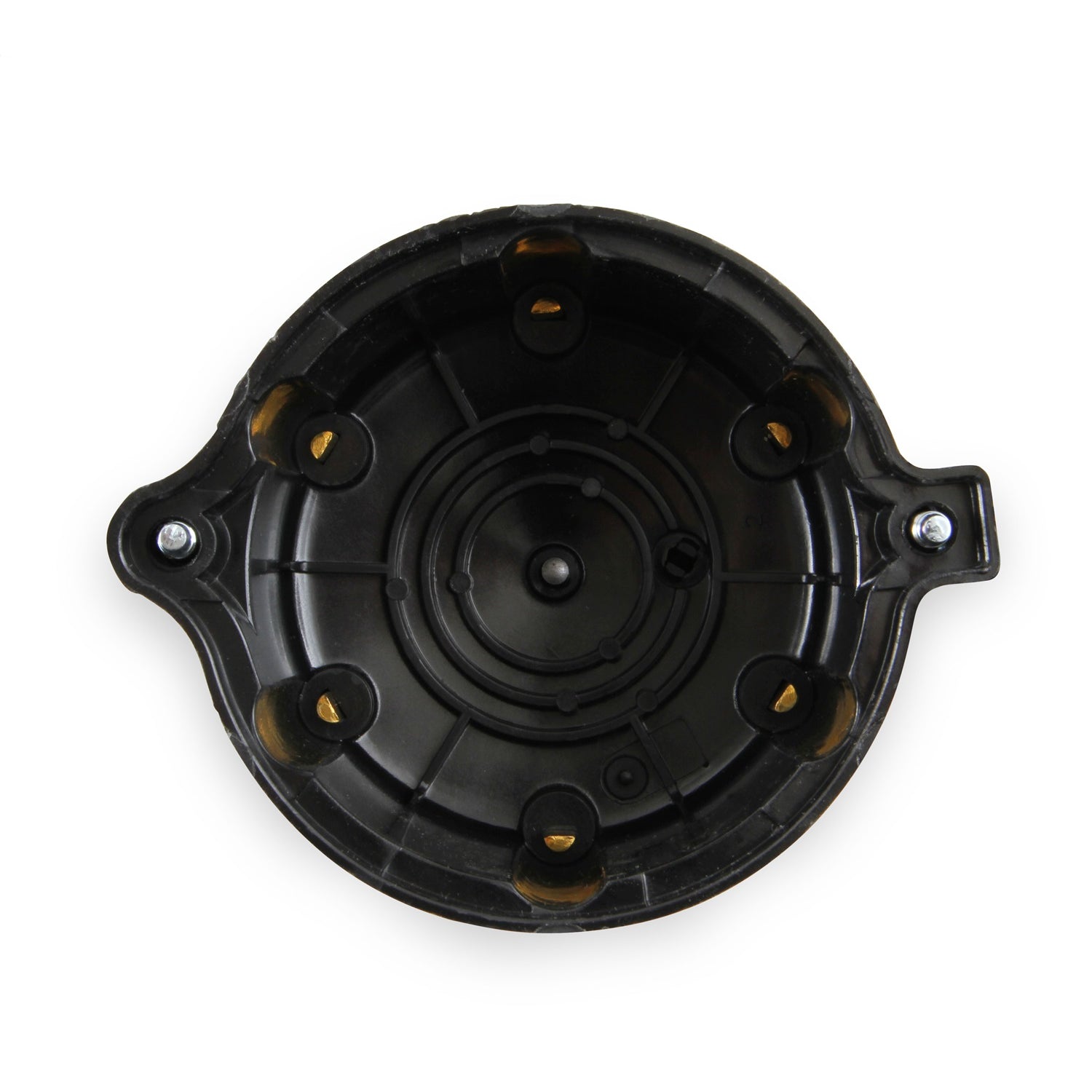 ACCEL Distributor Cap - HEI Style Terminals - Brass Terminals - Screw Down - Black - Vented - Jeep Inline-6