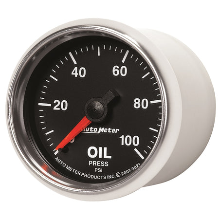 Auto Meter GS Mechanical Oil Pressure Gauge - 2-1/16"