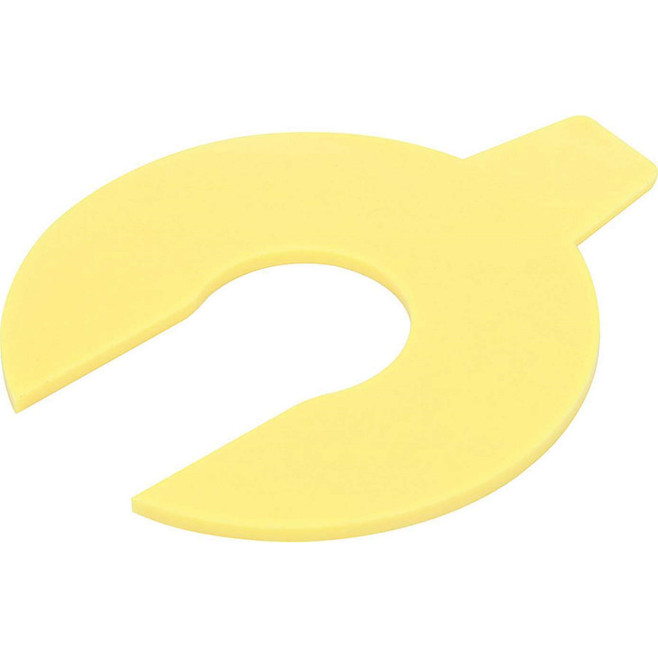 Allstar Performance Shock Shim - U-Shaped - 1/16 in Thick - Yellow - 16 mm Shocks - Set of 10