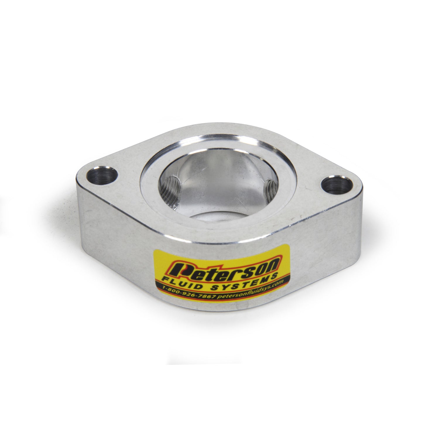 Peterson Water Neck Riser Block - Aluminum w/ (2) -08 AN Ports