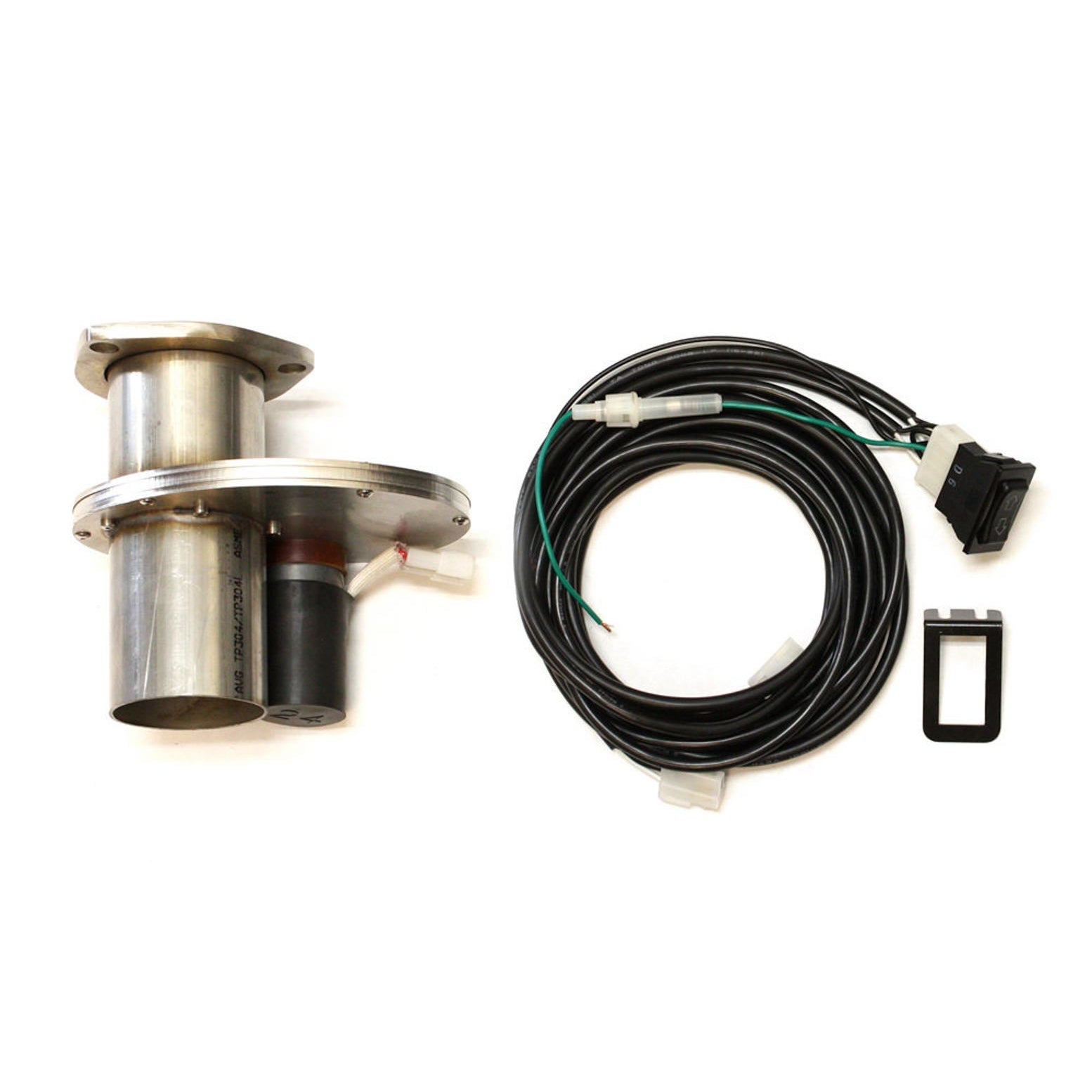 Doug's Headers Electric Exhaust Cut-Out Bolt-On 3" Pipe Diameter Hardware/Wire Harness Included - Stainless
