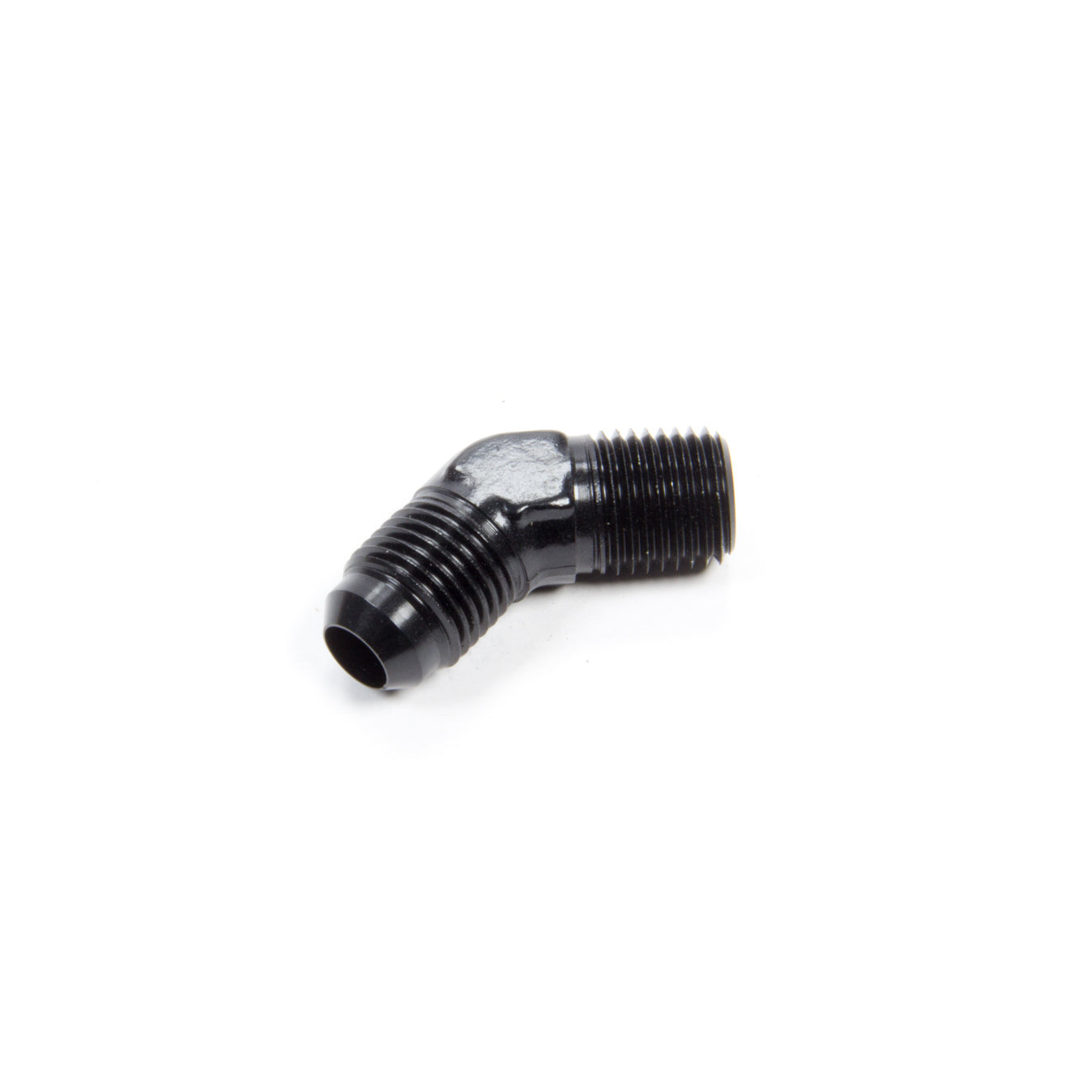 Aeroquip Black Aluminum 45 -06 AN to 1/4" NPT Adapter