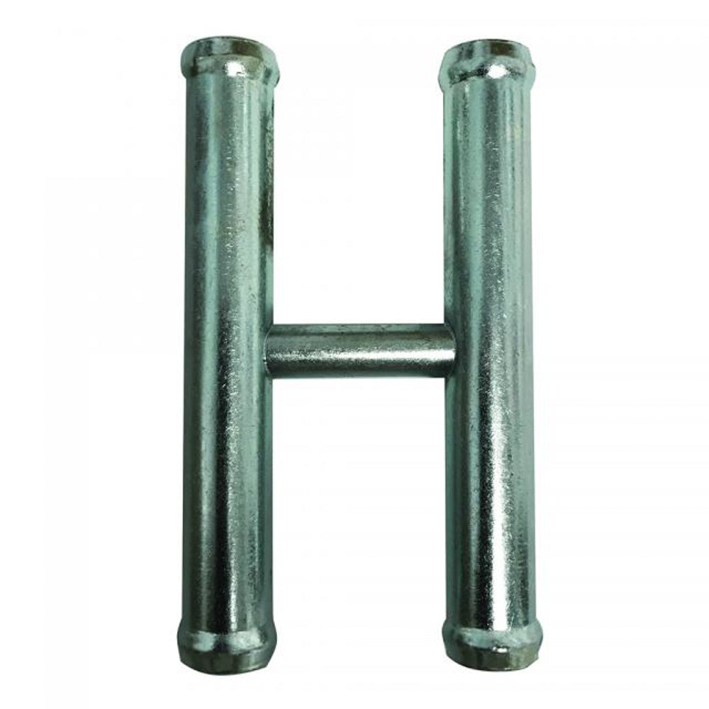 Vintage Air Adapter Fitting - Crossover H-Pipe - 5/8" Hose Barb to 5/8" Hose Barb - Steel - Heater Hose - Ford Coyote 5.0L