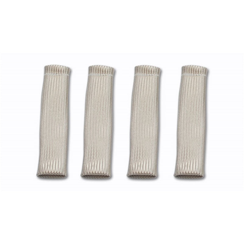 Vibrant Performance Spark Plug Boot Sleeve - 3/4 in ID x 8 in Long - Braided Fiberglass - Set of 4