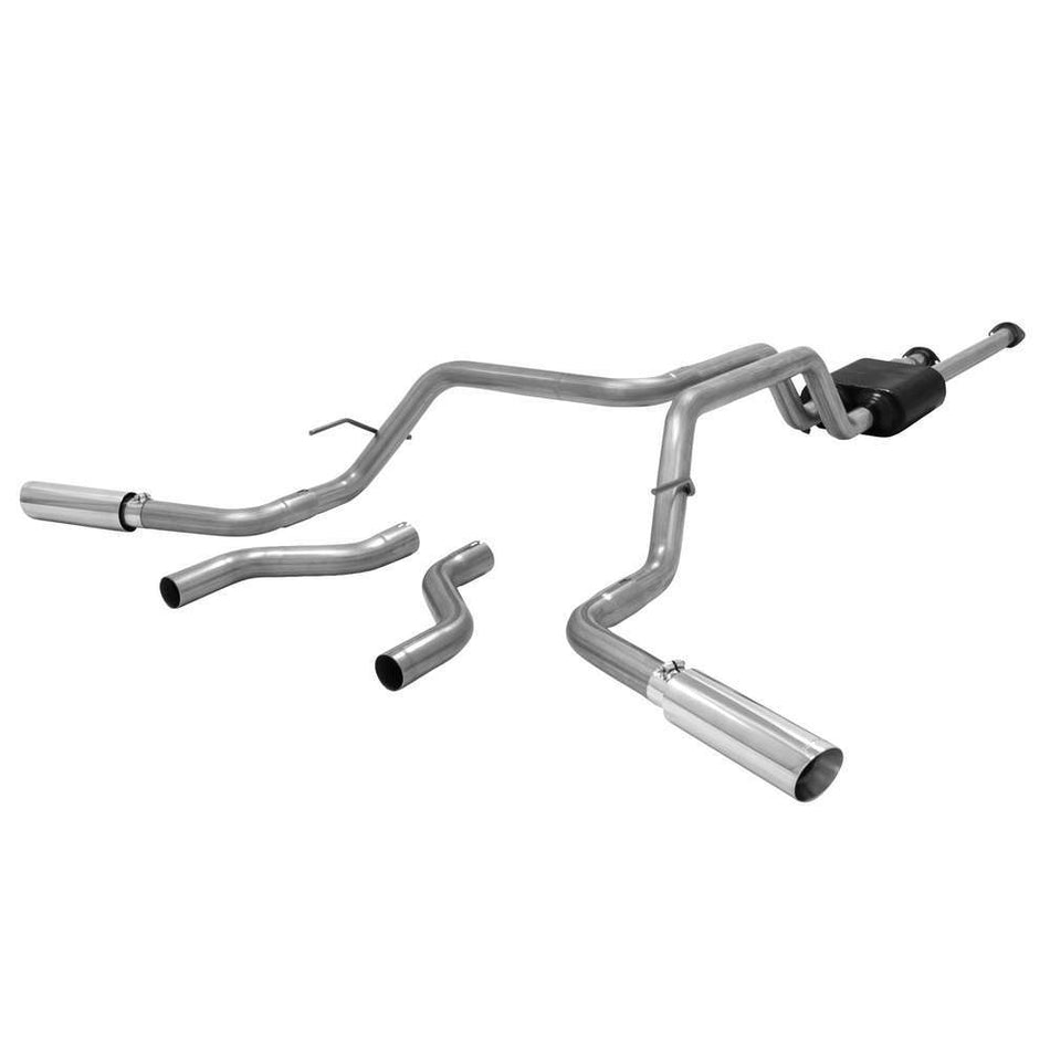 Flowmaster American Thunder Cat-Back Exhaust System - 2-1/2 in Tailpipe - 3-1/2 in Tips - Toyota Fullsize Truck 2009-21