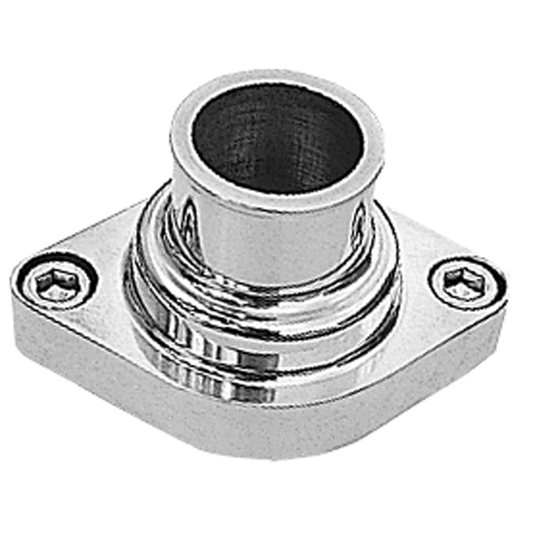 Trans-Dapt Aluminum Water Neck - O-Ring Style - Straight Up
