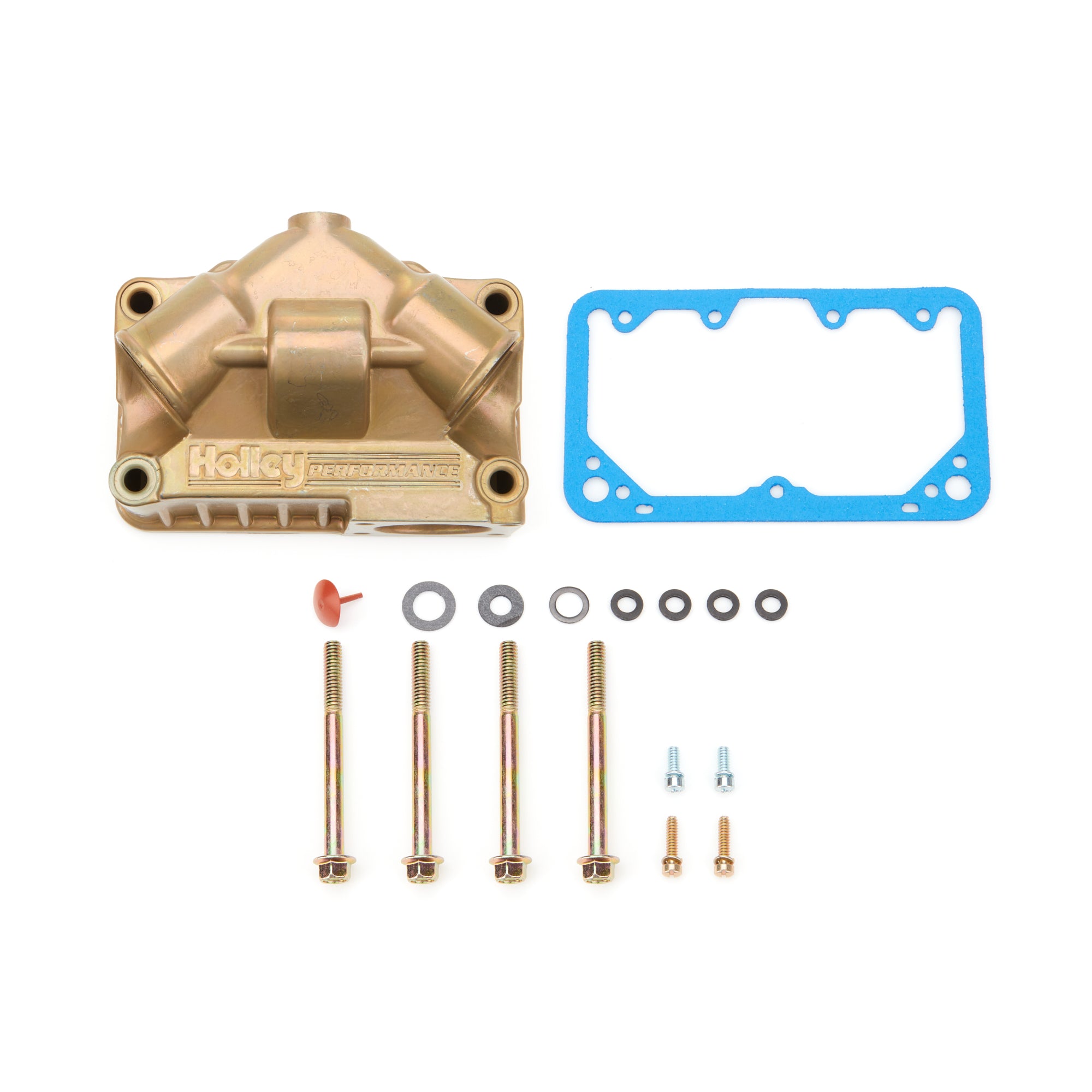 Holley Center Hung Carburetor Fuel Bowl - Zinc - Gold Chromate - Secondary - Holley 4150 Carburetors 134-104