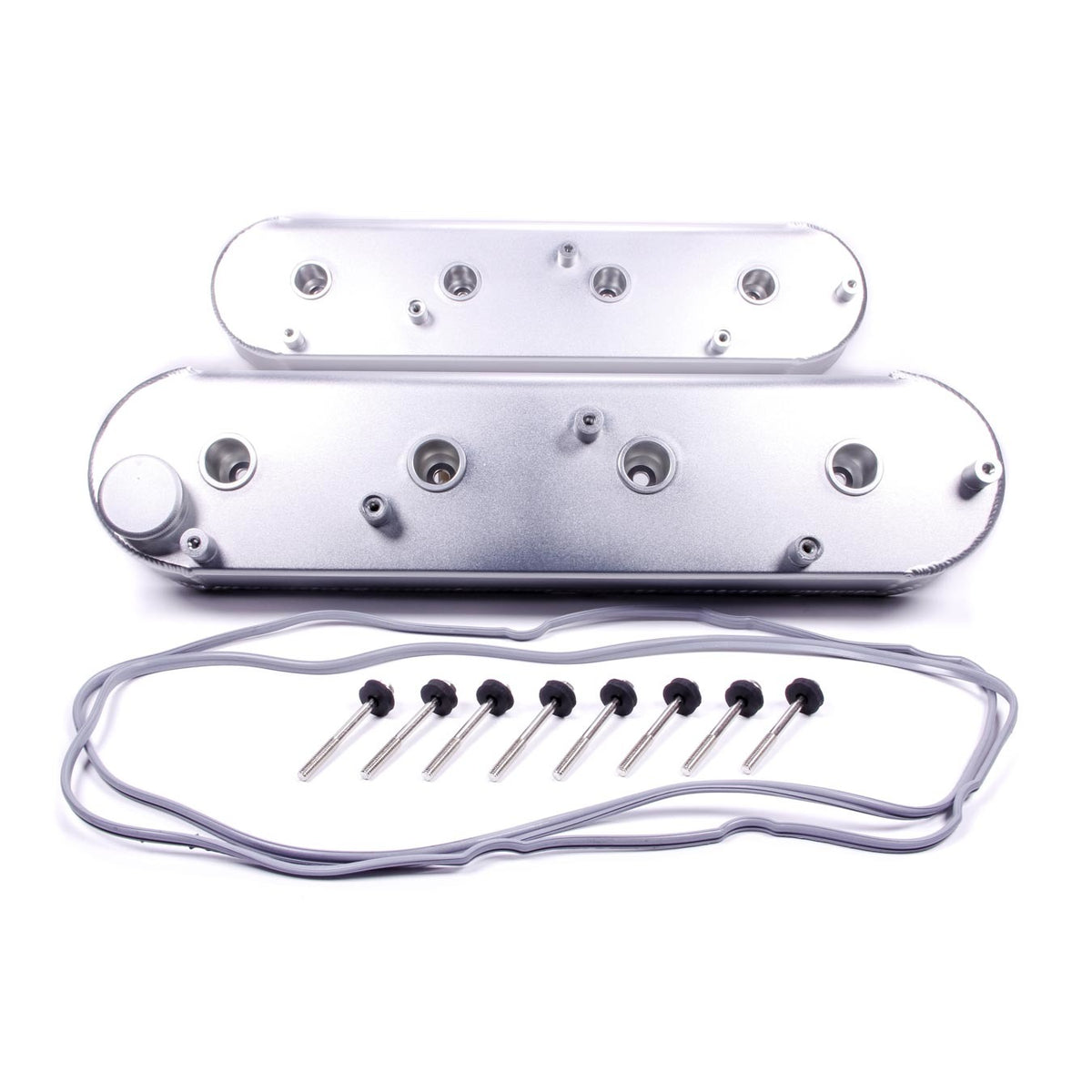 PRW INDUSTRIES Stock Height Valve Covers Breather Hole Coil Mounts Gaskets/Hardware - Aluminum