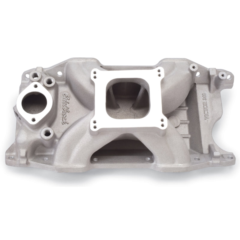 Edelbrock Victor 340 Intake Manifold - Cast Finish