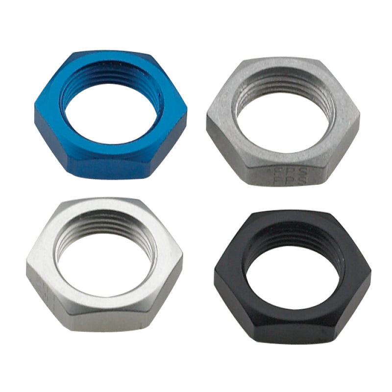 Fragola Aluminum Bulkhead Nut - Black -10 AN