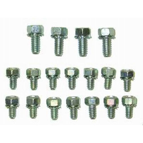 Racing Power Hex Head Oil Pan Bolt Kit Steel Zinc Oxide Small Block Chevy - Kit