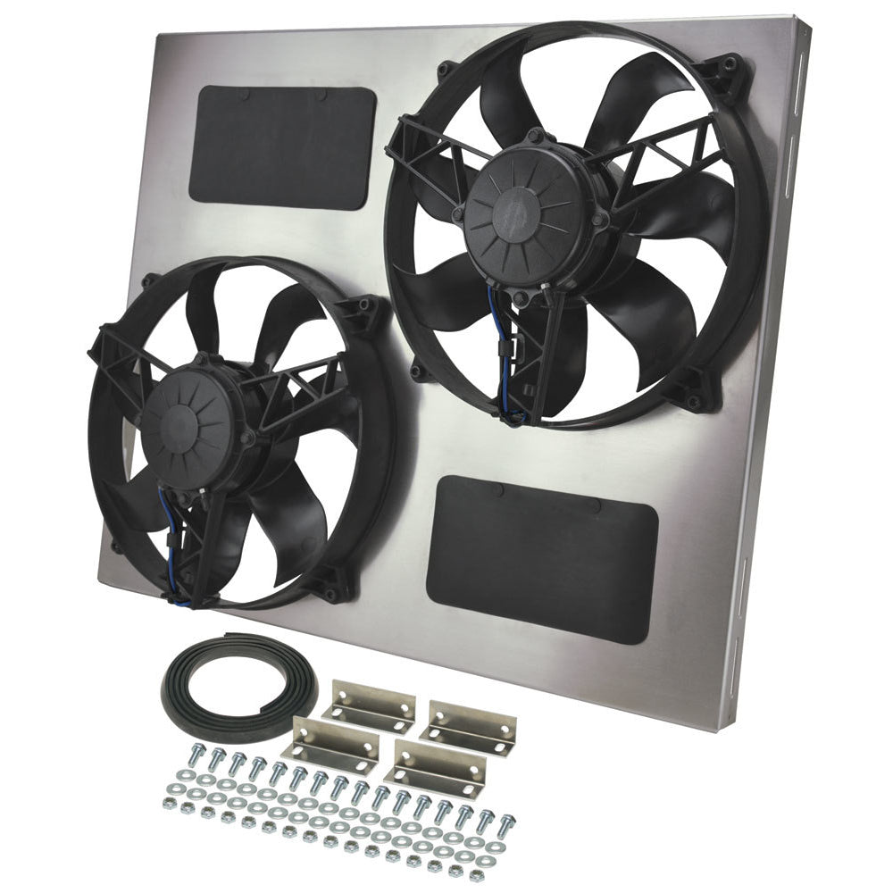Derale Performance High Output Dual Radiator Fan and Shroud Kits 16835 ...
