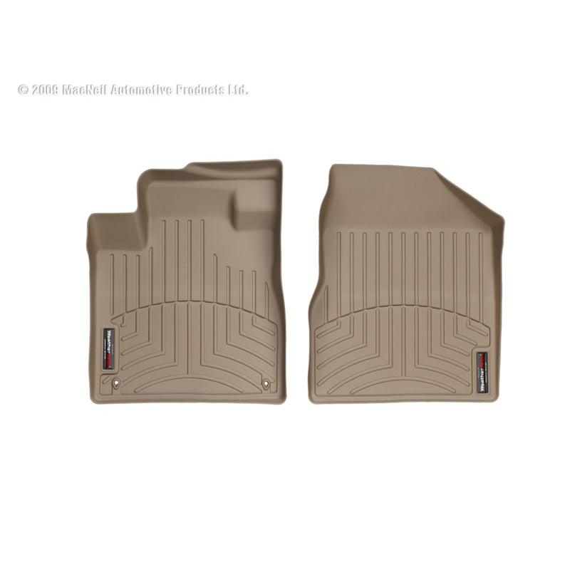WeatherTech FloorLiners - Front - Tan - Nissan Midsize SUV 2009-14