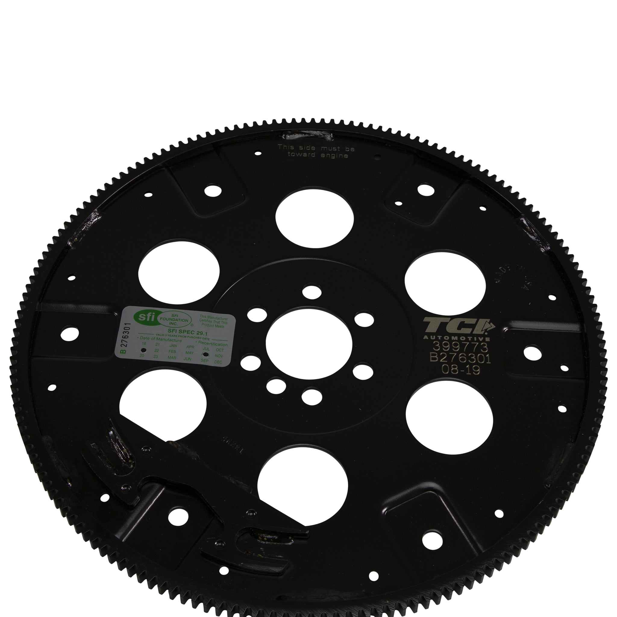 TCI 168 Tooth SFI 29.1 Flexplate - External Balance - 1-Piece Seal - Small Block Chevy