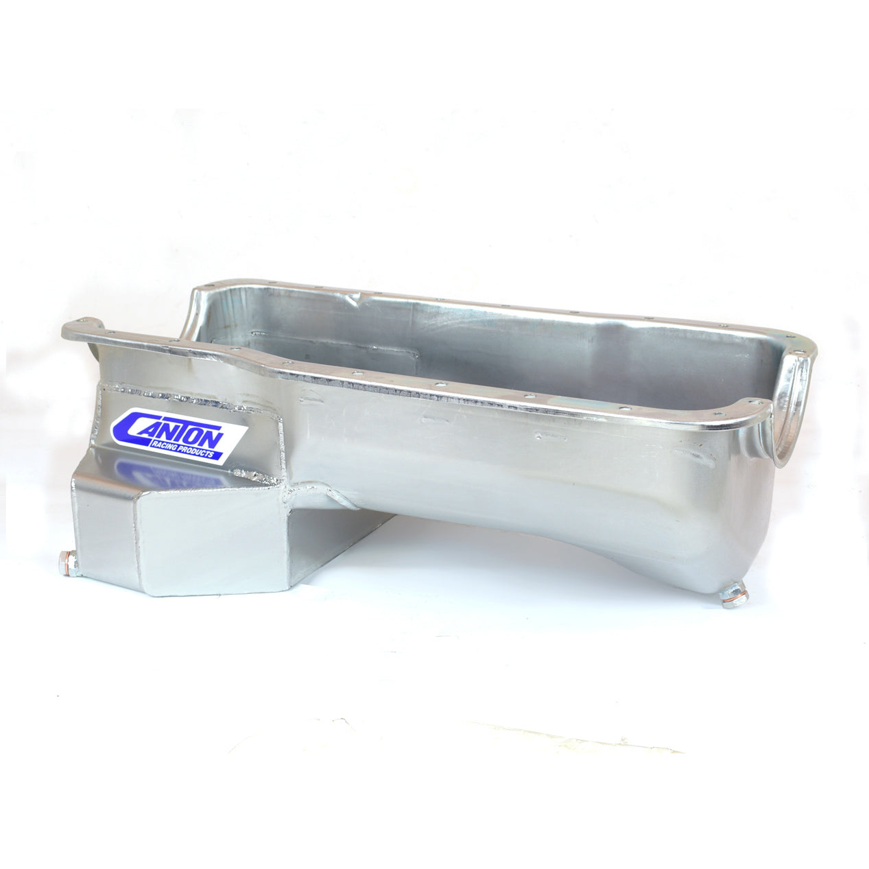 Canton Street / Strip / Road Race Rear Sump Oil Pan - 7 Quart - 7.5 in Deep - Cadmium - Small Block Ford 15-694