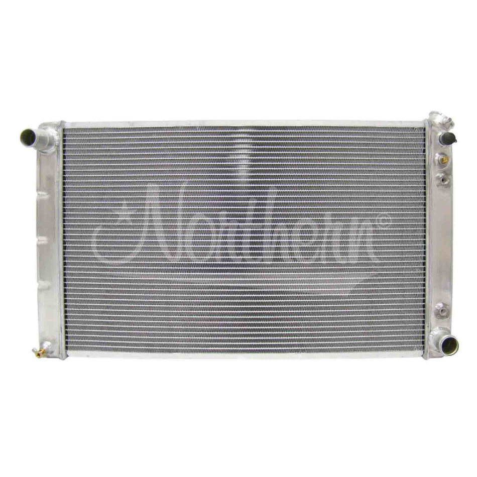 Northern Aluminum Radiator - 33 in W x 18.375 in H x 3.125 in D - Passenger Side Inlet - Driver Side Outlet - Automatic - GM 1965-86