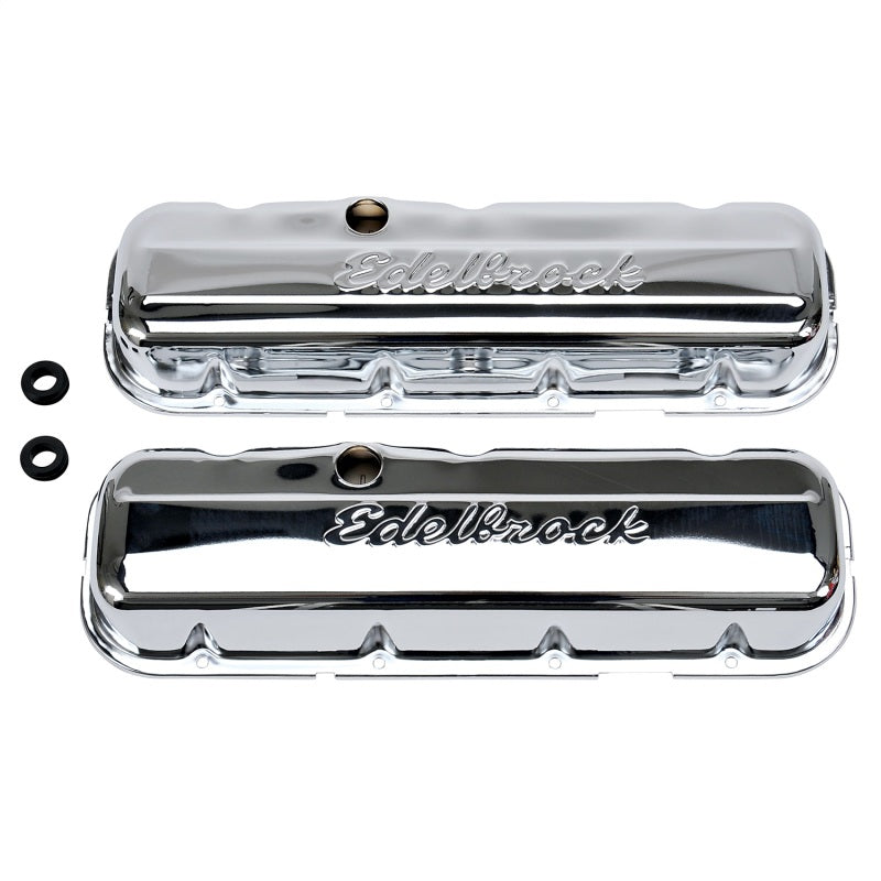 Edelbrock Signature Series Short Valve Cover - Baffled
