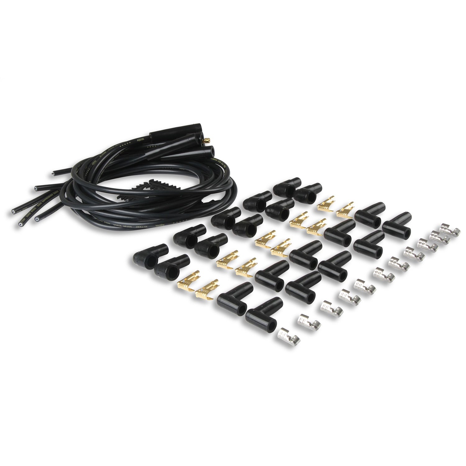 ACCEL Super Stock Spiral Core 8 mm Spark Plug Wire Set - Black