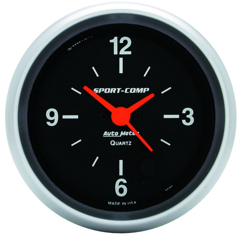 Auto Meter Sport-Comp Clock - 2-5/8 in.