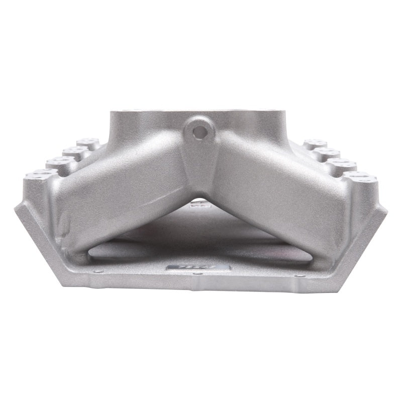 Edelbrock Dual Quad Intake Manifold Dual Square Bore Single Plane Aluminum - Natural