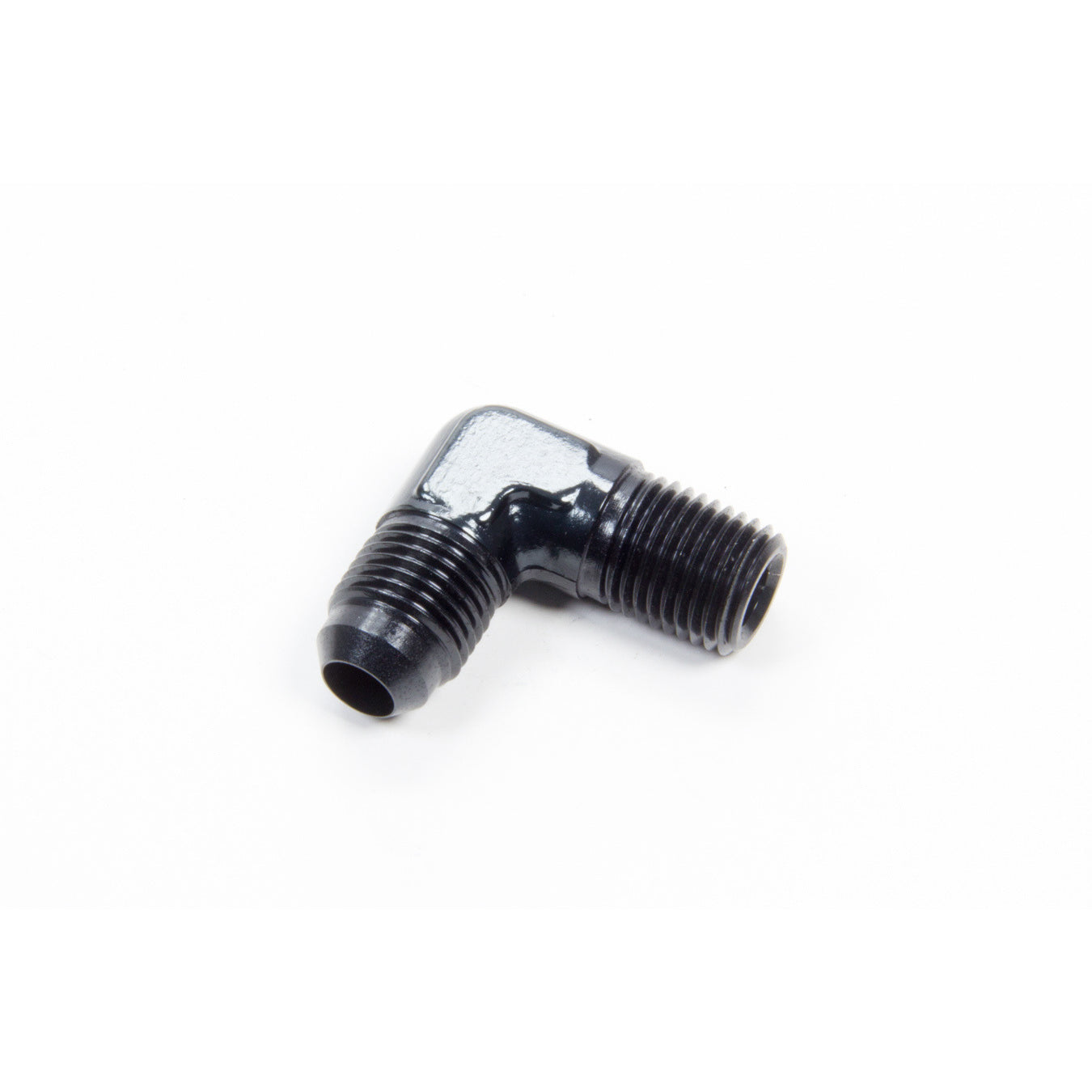 Aeroquip Black Aluminum 90 -06 AN to 1/4" NPT Adapter
