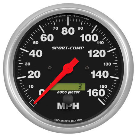 Auto Meter Sport-Comp Electric Programmable Speedometer - 5 in.