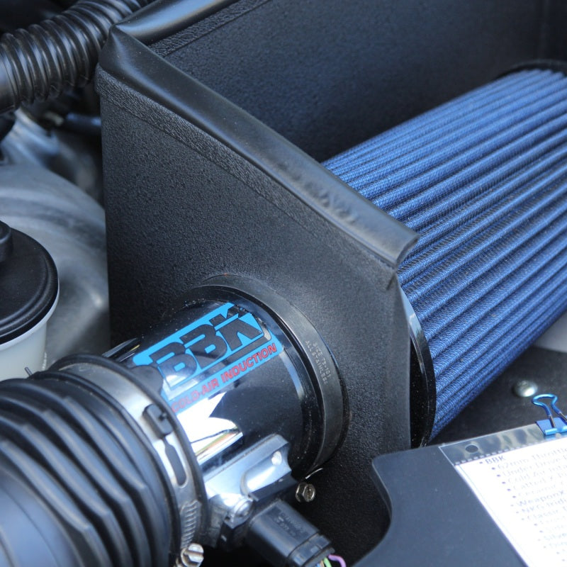 BBK Performance Power Plus Cold Air Intake - Reusable Oiled Filter - Chrome - Ford Modular
