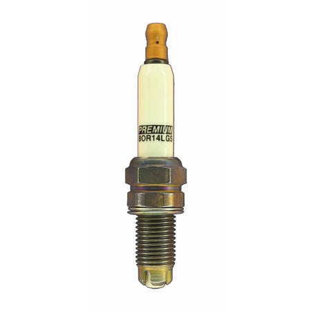 Brisk Premium Racing Spark Plug - 12 mm Thread - 19 mm R - Heat Range 14 - Gasket Seat - Resistor BOR14LGS