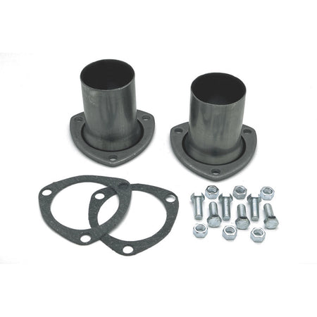 Hedman Hedders Collector Reducer - 3-1/2 in Inlet to 2-1/2 in OD Outlet - 3-Bolt Flange - Gaskets - Pair