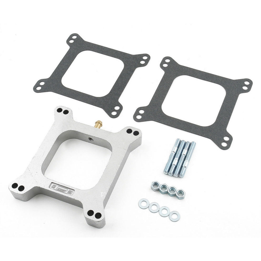 Mr. Gasket Aluminum Carburetor Spacer Kit - 1" Open Center w/ 3/8" PCV Tube