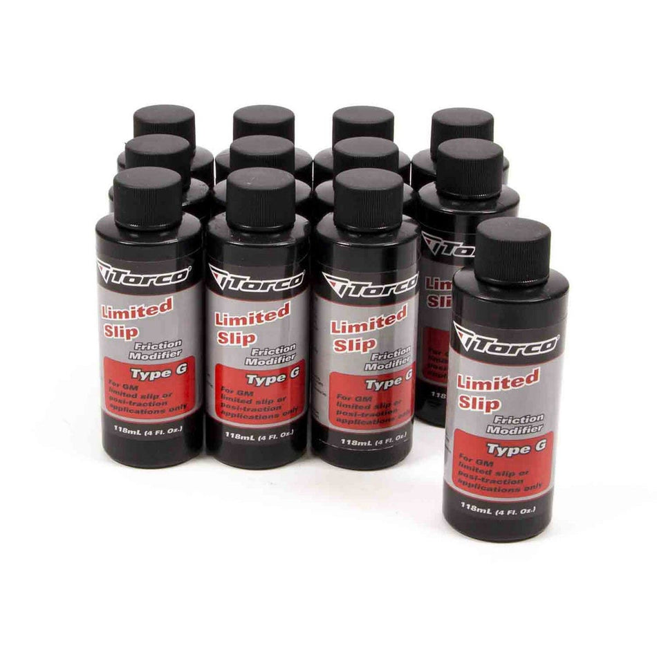 Torco Type G Friction Modifier Additive Limited Slip Differential GM 4.00 oz - Set of 12