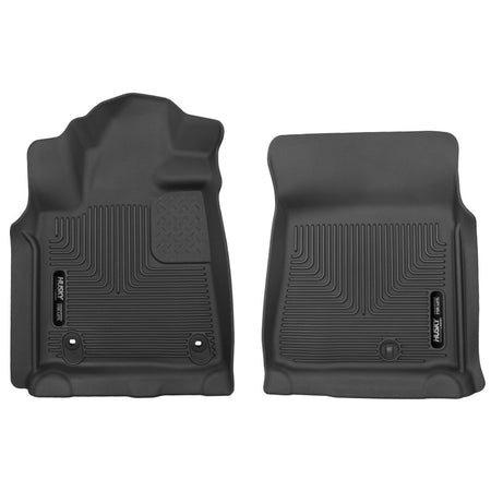 Husky Liners X-Act Contour Floor Liner - Front - Plastic - Black - Toyota Fullsize Truck 2012-15 - (Pair)