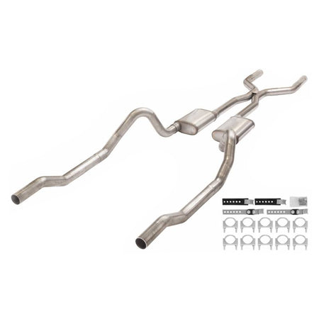 Pypes Header-Back Exhaust System - 3 in Diameter - Mopar B-Body 1966-74 SMB43S