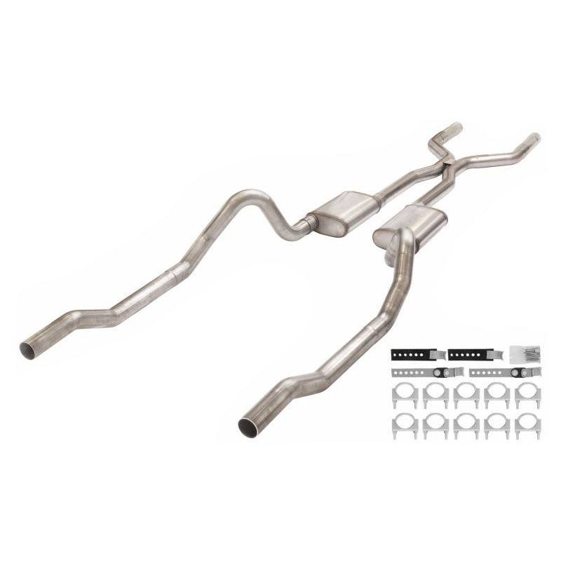 Pypes Header-Back Exhaust System - 3 in Diameter - Mopar B-Body 1966-74 SMB43S